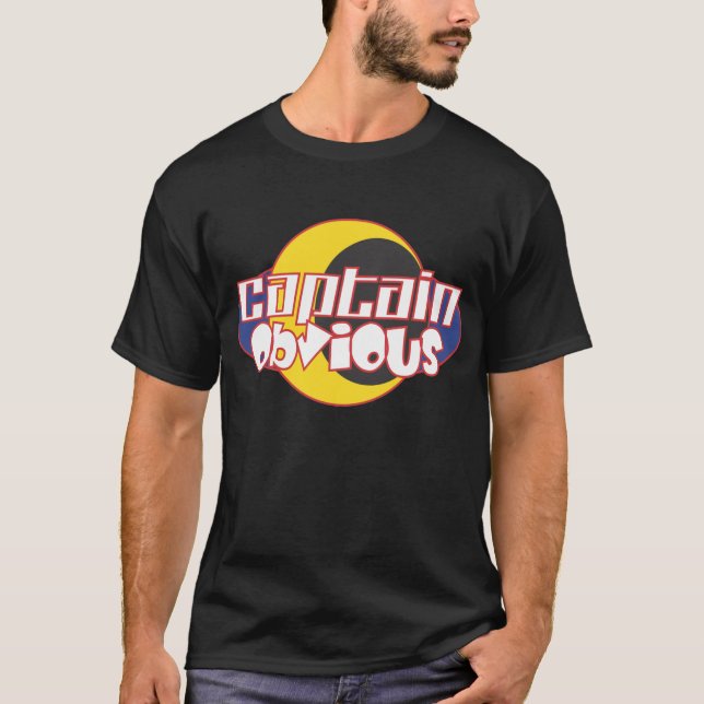 Tydlig logotyp för kapten t-shirt (Framsida)