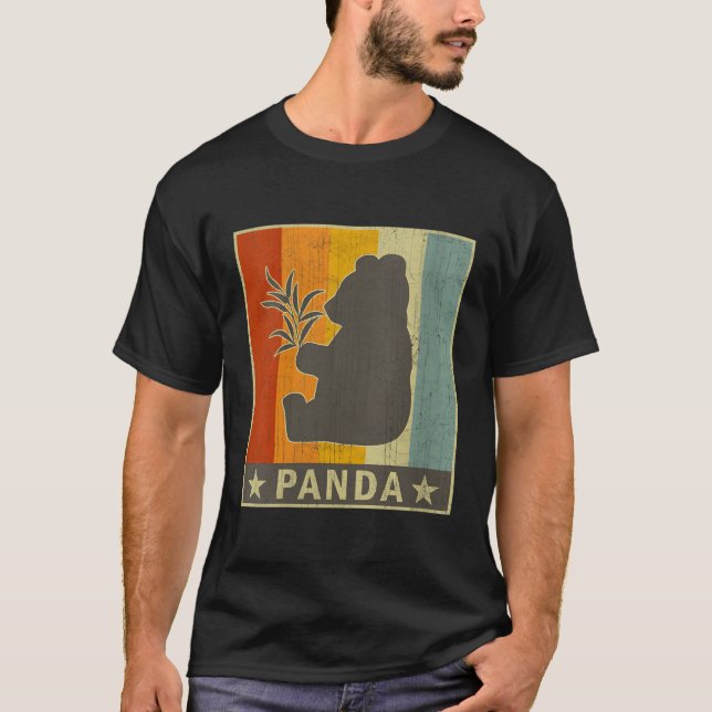 Tydlig panda för panda t shirt (Framsida)