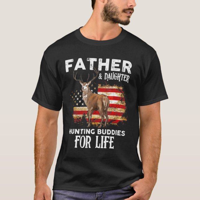 Tydliga Far- och dotterjägare till T Shirt (Framsida)