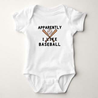 Tydligen gillar jag Baseball | Baseball Player T Shirt