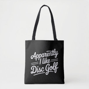Tydligen gillar jag discgolf rolig golfälskare tygkasse