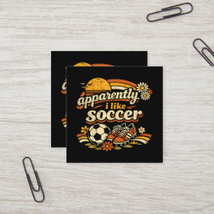 Tydligen gillar jag fotboll fyrkantigt visitkort