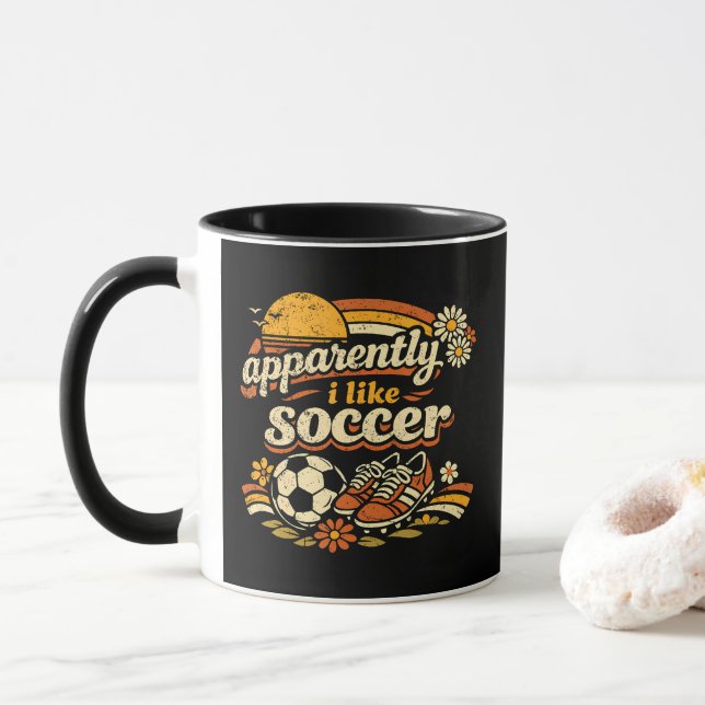 Tydligen gillar jag fotboll mugg (Med munk)