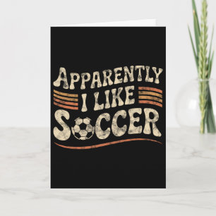 Tydligen gillar jag fotboll Retro speldag Mamma Pa Kort