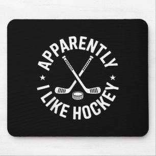 Tydligen gillar jag Hockey Funny Hockey Sport Game Musmatta
