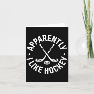 Tydligen gillar jag hockey rolig hockey sport spel kort