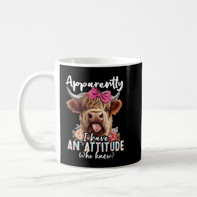 Tydligen har jag en attityd som kände Sarcasm Hig Kaffemugg (Vänster)