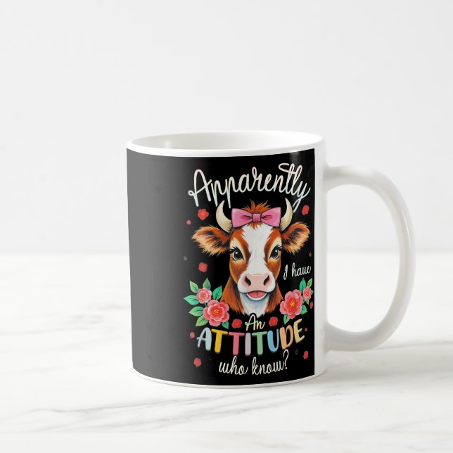 Tydligen Har Jag En Attityd Vem Visste Sarcasm Hig Kaffemugg (Höger)