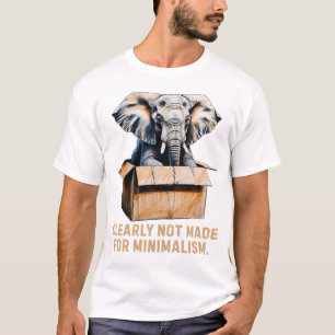 Tydligen inte gjort för minimalism - Lustigt elefa T Shirt