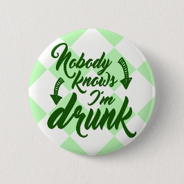 Tydligt berusat för saint patrick's day knapp