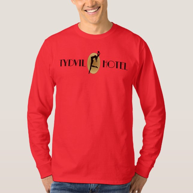 Tydvil hotell - manar Raglan - logotyp #2 T Shirt (Framsida)