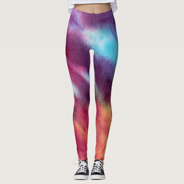 Tye Dye #10 Leggings (Framsida)