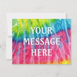 Tye dye-bakgrund - Anpassa din egen Inbjudningar