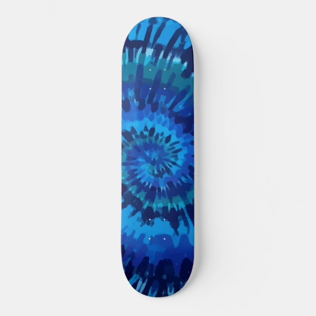 Tye-Dye-Blue Skateboard (Framsida)