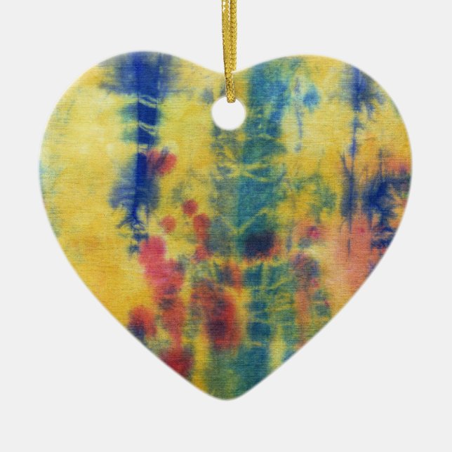 Tye Dye Composition nr 5 av Michael Moffa Julgransprydnad Keramik (Framsidan)