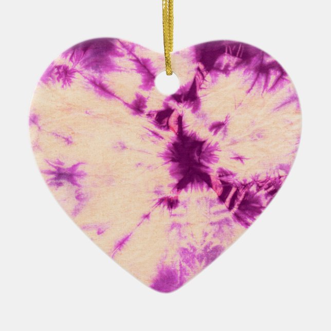 Tye Dye Composition nr 7 av Michael Moffa Julgransprydnad Keramik (Framsidan)