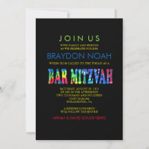 TYE DYE Pub Mitzvah-inbjudan