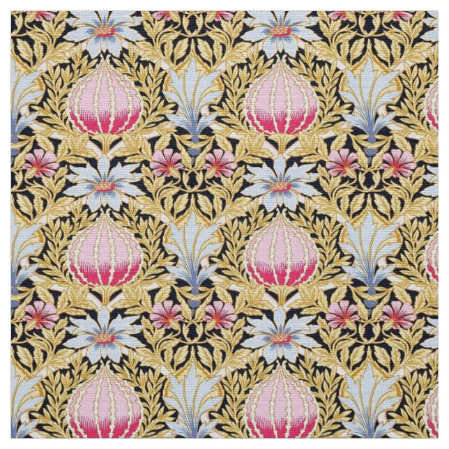 Tyg - Art Nouveau Blommönster (Provkarta)