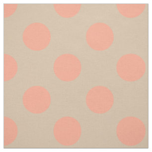 Tyg: Beige & rosa polka dots Tyg