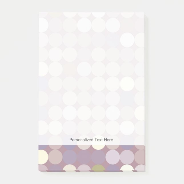 Tyg cirklar det abstrakt mönster post-it block (Framsida)