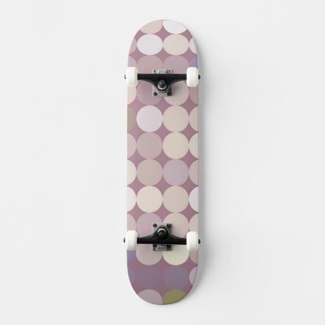 Tyg cirklar det abstrakt mönster skateboard bräda 19,5 cm (Framsida)