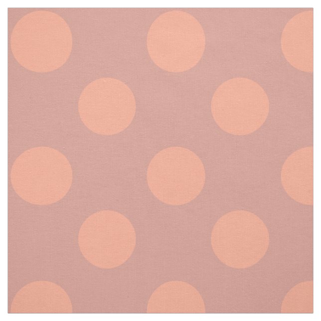 Tyg: Dammig rosa- & persikapolka dots Tyg (Provkarta)