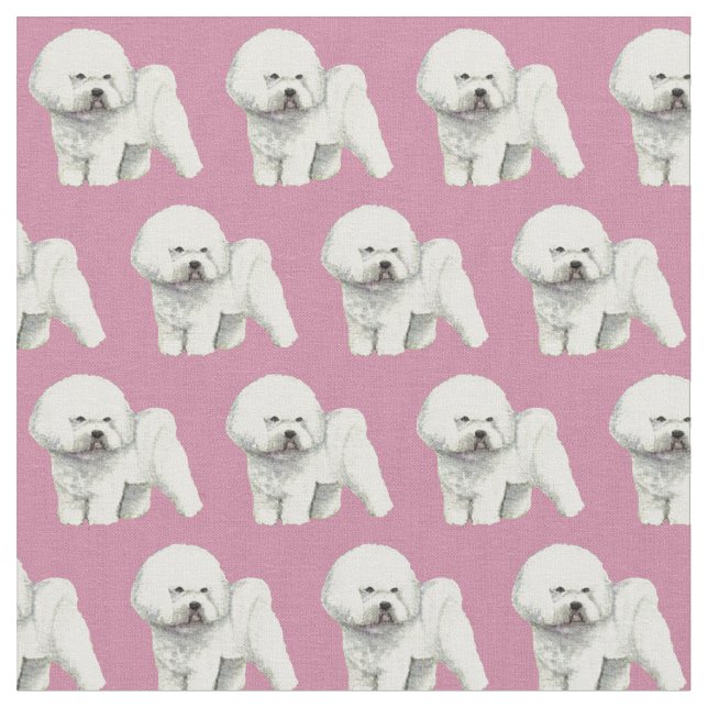 Tyg för Bichon Frise hundkonst (Närbild)