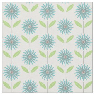 Tyg för blått för turkos för modern daisyblomma