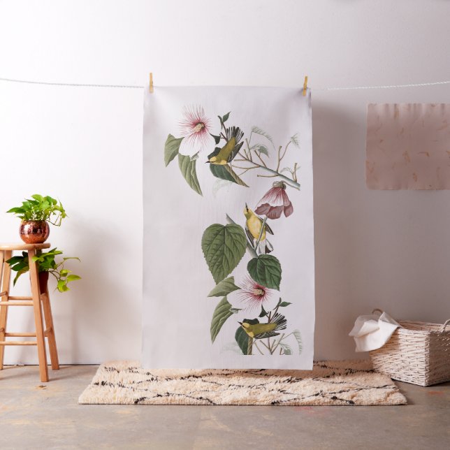 Tyg för blommigt för djurliv för Audubon (In Situ)