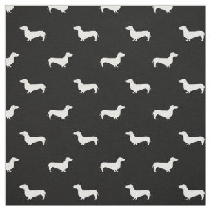 Tyg för Doxie Silhouettehund - taxtyg