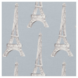 Tyg för Eiffel tornParis franskt mönster