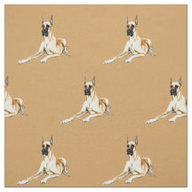 Tyg för great danehundkonst