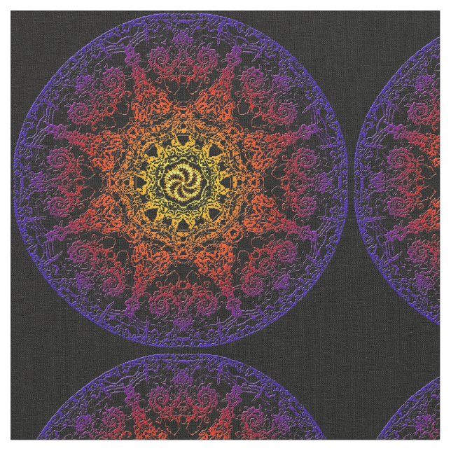 Tyg för Kala Chakra kammat bomull (56" bredden) (Närbild)