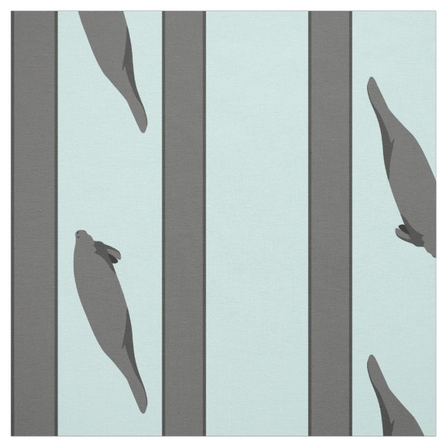 Tyg för kricka för Manateerandar grått (Provkarta)