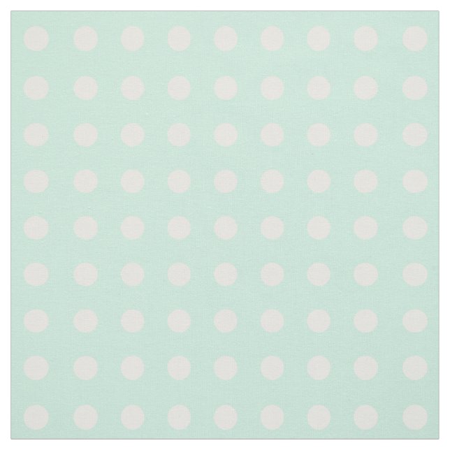 tyg för mintgrönt- och vitpolka dots (Provkarta)