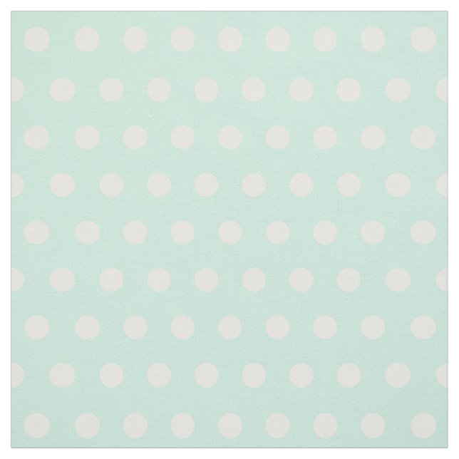 tyg för mintgrönt- och vitpolka dots (Provkarta)