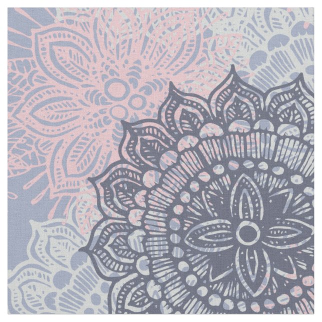 Tyg för mönster för MandalaTraceryprydnad (Närbild)