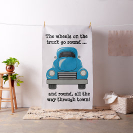 Tyg för personlig för blåttlastbilkonst