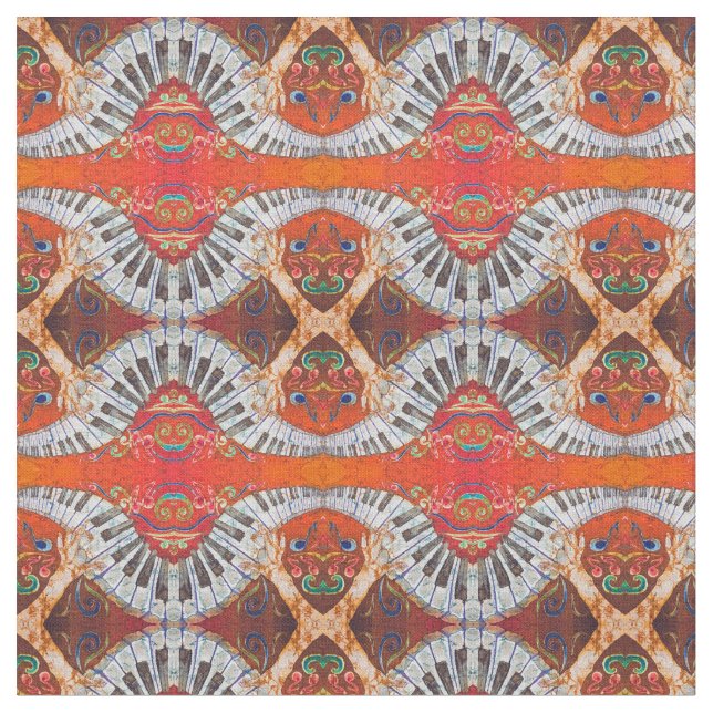 Tyg för piano R4 (Närbild)