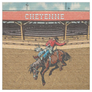 Tyg för ridning för Bronc för Cheyenne RodeoCow