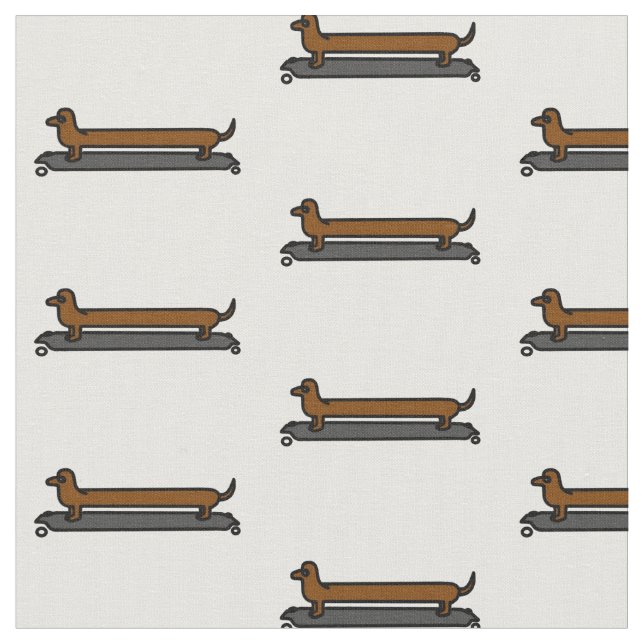 Tyg för Skateboardtaxhund (Närbild)