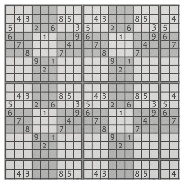 Tyg för SUDOKU-KÄRLEKanpassningsbar (Provkarta)