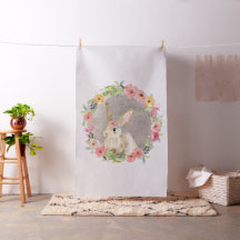 Tyg för täcke för barnkammare för kanin för Boho