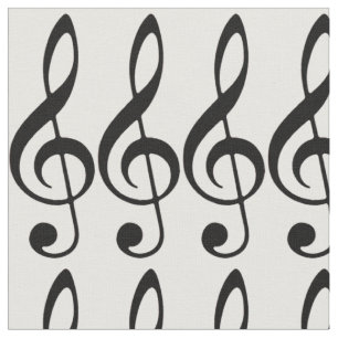 Tyg för Trebleklavmusik