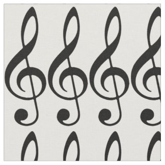 Tyg för Trebleklavmusik