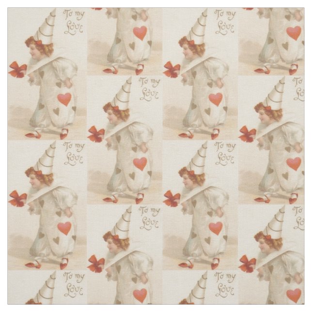 Tyg för vintagevalentinclown (Provkarta)