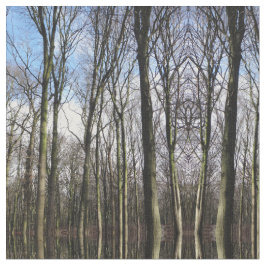 Tyg för vinterskogfoto