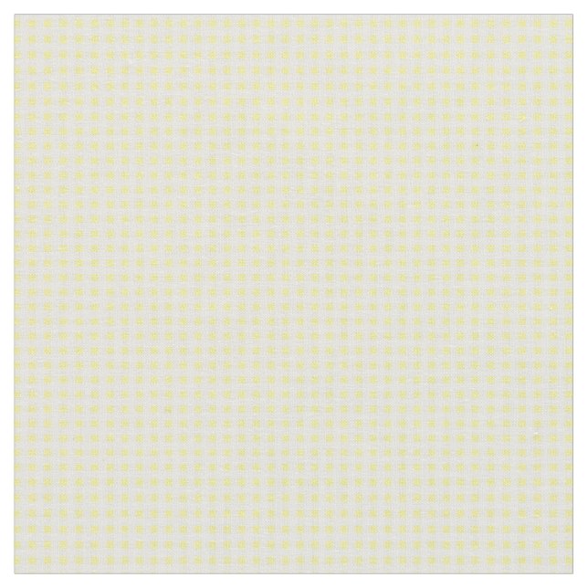 Tyg, gul gingham-mönster tyg (Närbild)