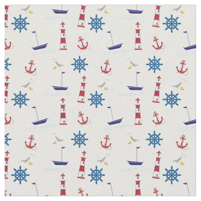 Tyg - Marin (Närbild)