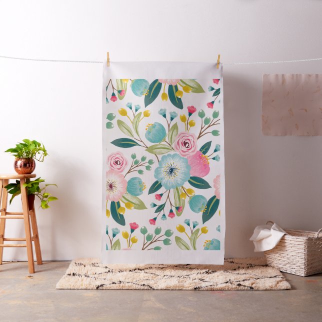 Tyg med blomsterdesign - Anpassningsbart  (In Situ)